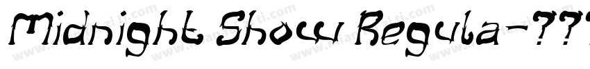 Midnight Show Regula字体转换